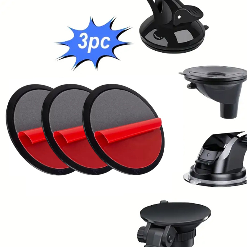 E-shop 3 Stück Klebe-Saugnapfbasis kompatibel für Tomtom GPS, Smartphone-Halterung & Auto-Dashboard-Halterung – Klebebasis für Dashcams, GPS-Geräte,