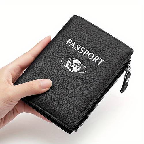 1pc leather id bag passport bag anti theft credit card bag rfid passport holder id bag bag
