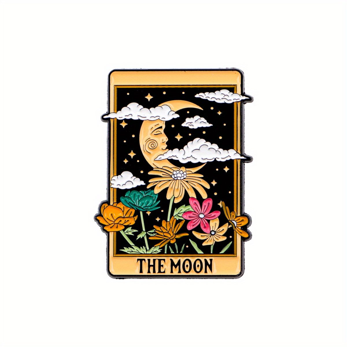 1pc The Moon Lapel Pins For Backpacks Cute Jewelry Tarot Badges Badges On Backpack Enamel Pin Brooches Gift Briefcase