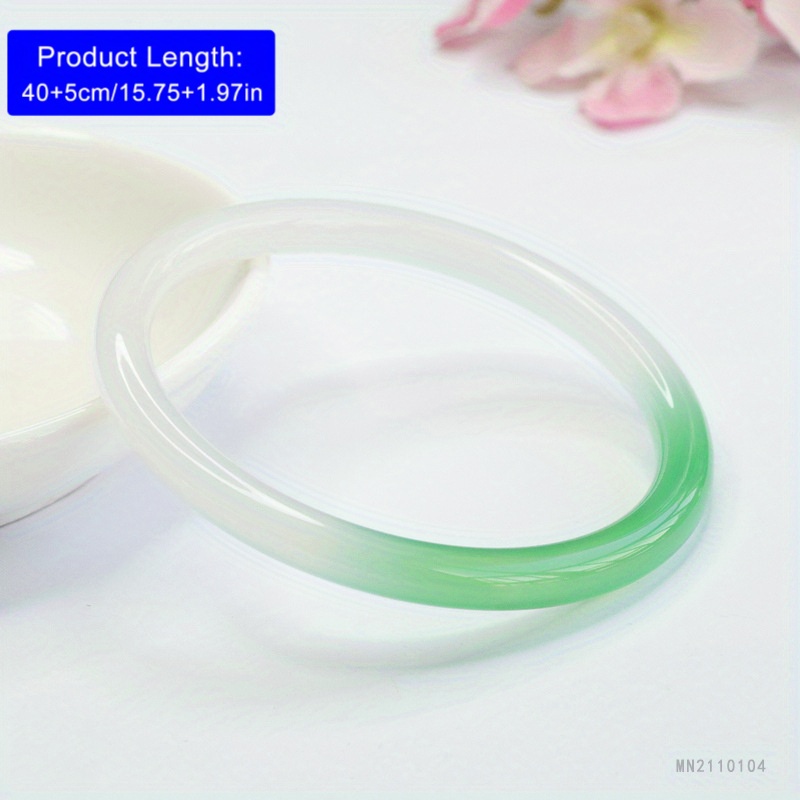 Agate Green Gradient Bracelet, Everyday Wear