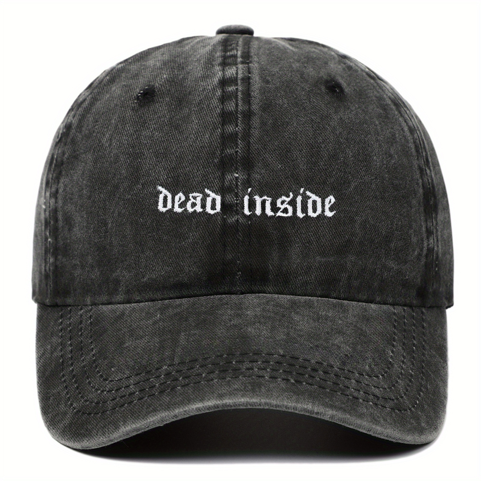Gothic Style "" Embroidered Baseball Cap Unisex- Adjustable , Lightweight Polyester, Casual Novelty Hat