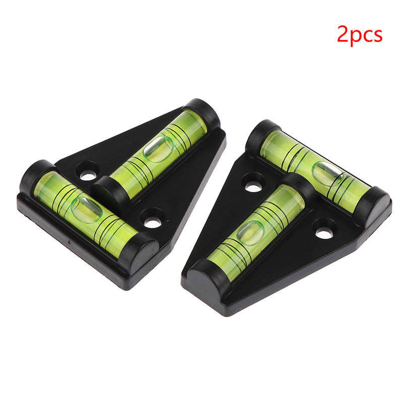 2pcs Type Spirit Level Measurement Instrument Triangular Level T-type Spirit Plastic Measuring Tools