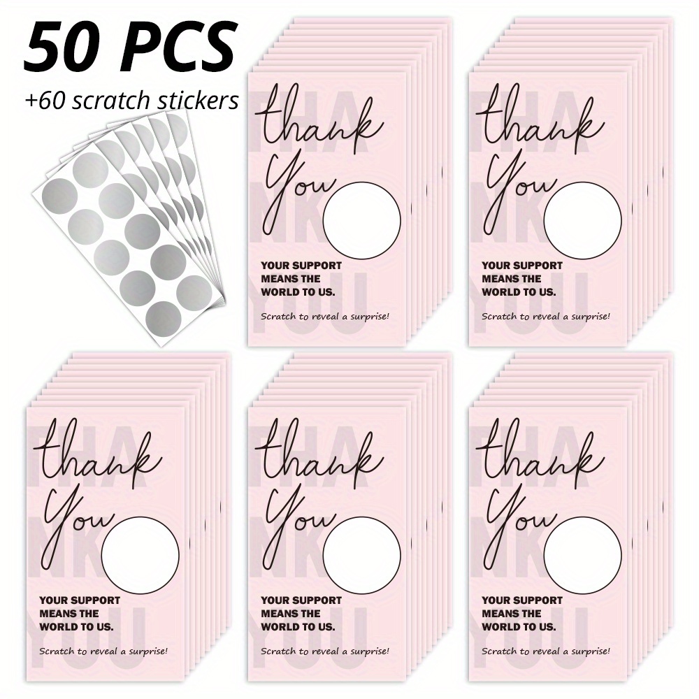 

50pcs, Blank Gift Cards -off Cards For Small Business Restaurants, Spa Beauty Makeup Hair Salons, Christmas Birthday Holiday Raffle Tickets, Wedding Bridal Gifts Games