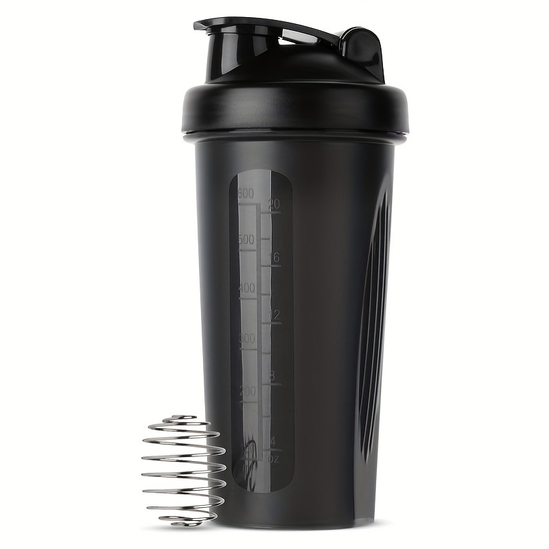 Shake Bottle With Shaker, Rectangular Sports Water Bottle, Pvc-free, Hand Wash Only, No Battery Required For Workout Supplements And Summer Hydration