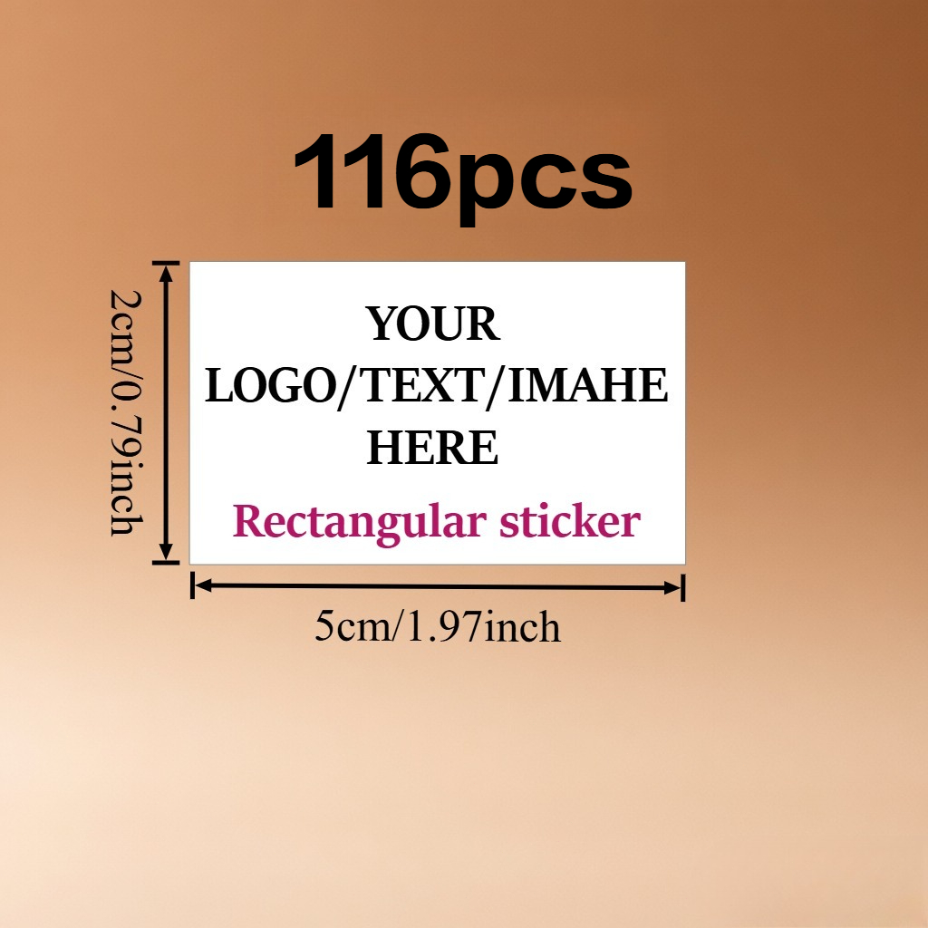 Custom Rectangular Personalized Stickers in Multiple Sizes