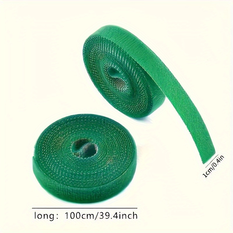 TEMU 10 Rollen 100CM Herbruikbare Verstelbare Plantenbinders - Groene Flexibele Ondersteuningsbanden voor Klimplanten, Bloemen, Tuinplanten - Ideaal