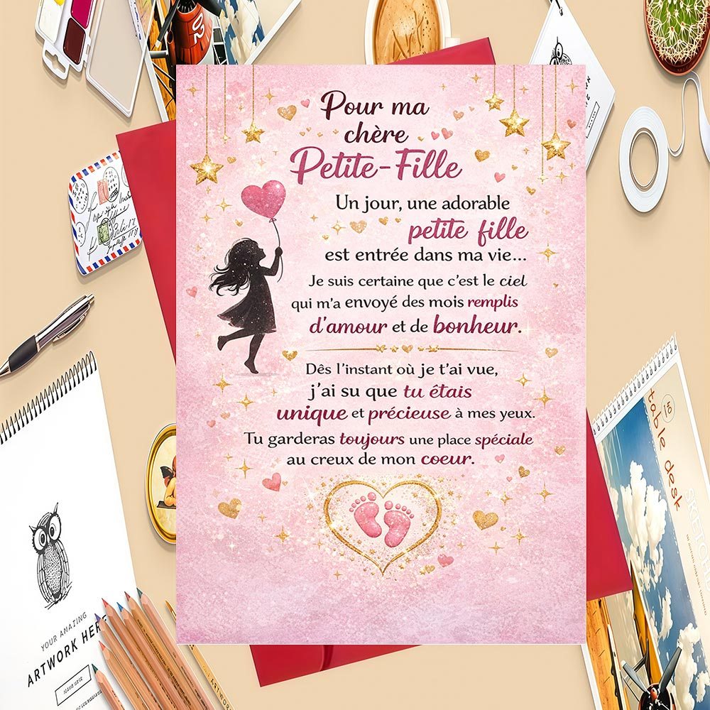 TEMU 1 Greeting Card And 1 Envelope 1pc Greeting Card For Grandmothers To Love And To Their Little Granddaughters Ideal For Special Moments And Daily