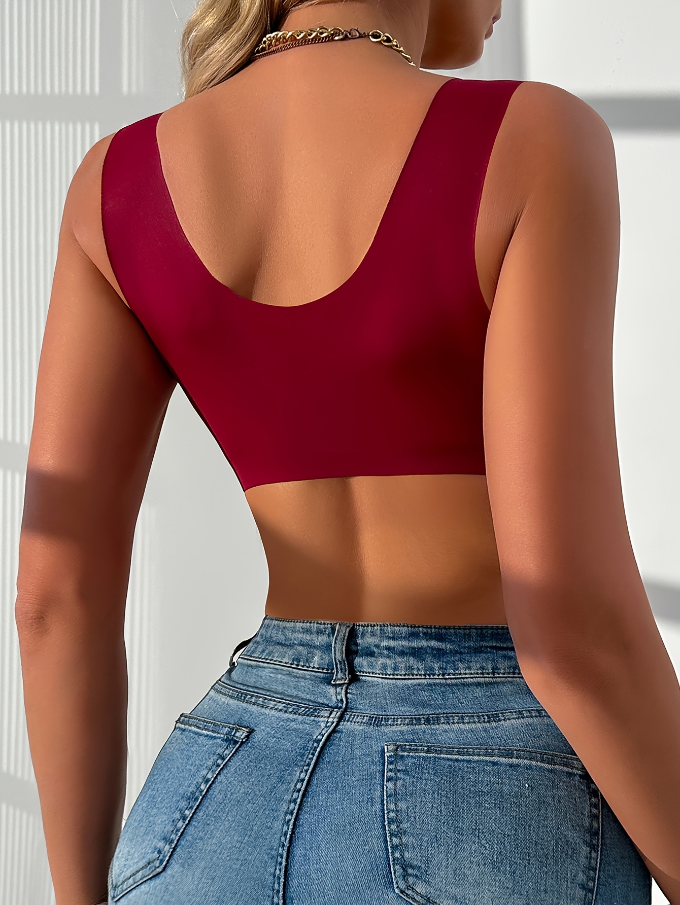 Zwarte en rode push-up bh met sluiting aan de voorkant