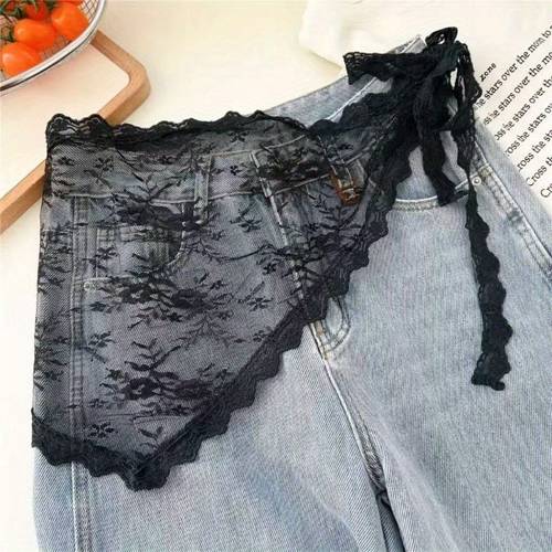 lace mesh bandana headband belt stackable clothing accessory suitable for spring summer autumn winter hippie cute bohemian christmas gift halloween thanksgiving eid al fitr easter outdoor vacation party