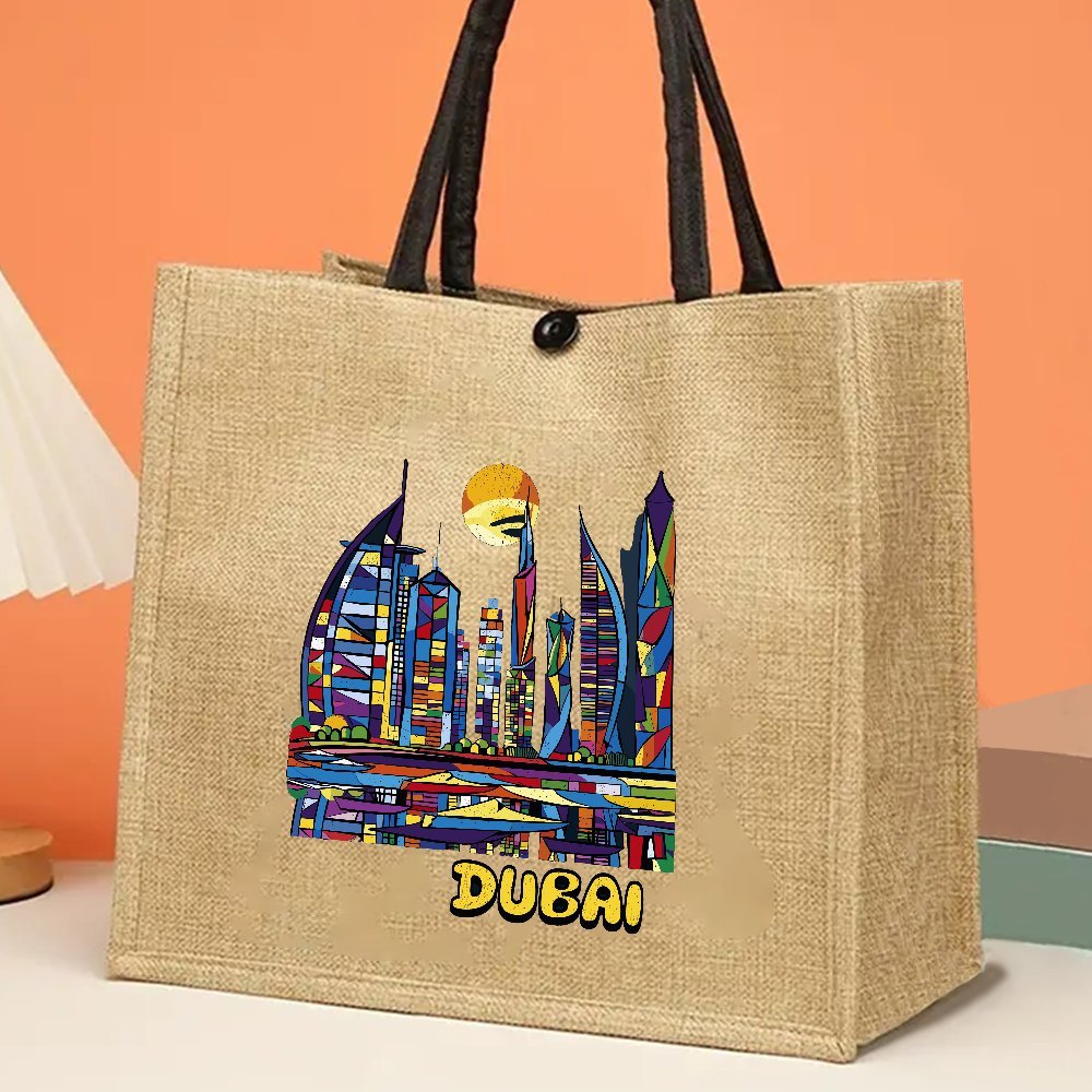 

1pc Printed Tote Bag - , , For Shopping, , - Uae Day