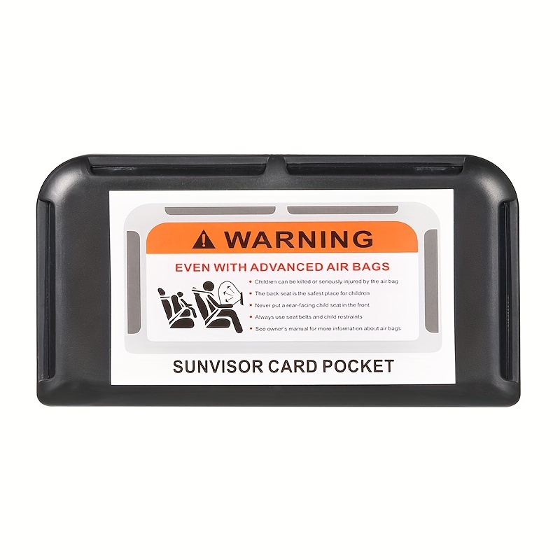 TEMU Universal Car Sun Visor Card Holder, Vehicle Insert Card Slot Organizer, Adhesive Car Business Card Holder Clip