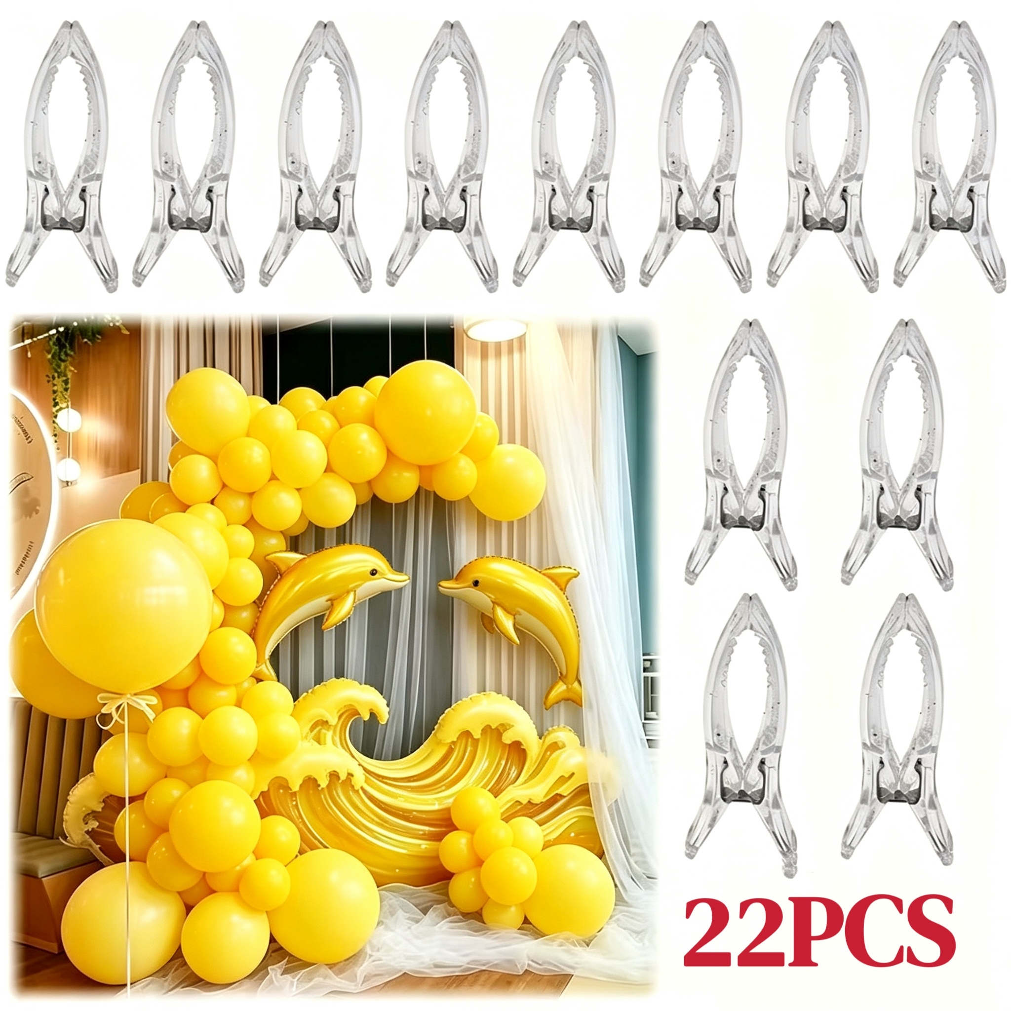 TEMU 22 Mollette a Molla Robuste in Plastica con Base Ammortizzante Antiscivolo, che Garantiscono una Presa Salda Senza o Cadere. Elevata Capacit� di