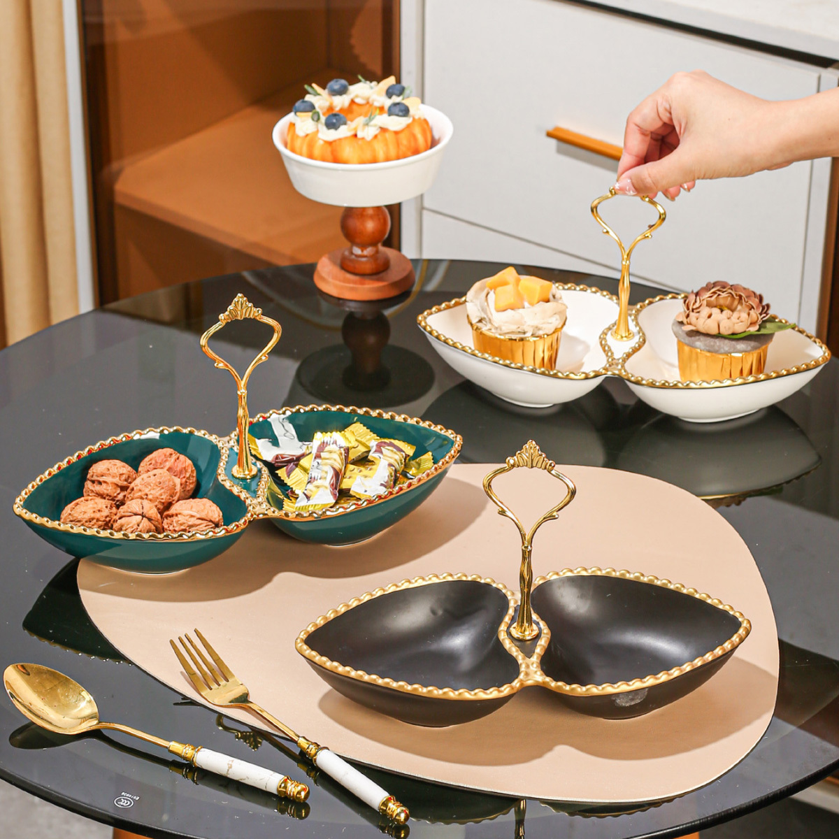 1 layer love ceramic tray home kitchen - Temu