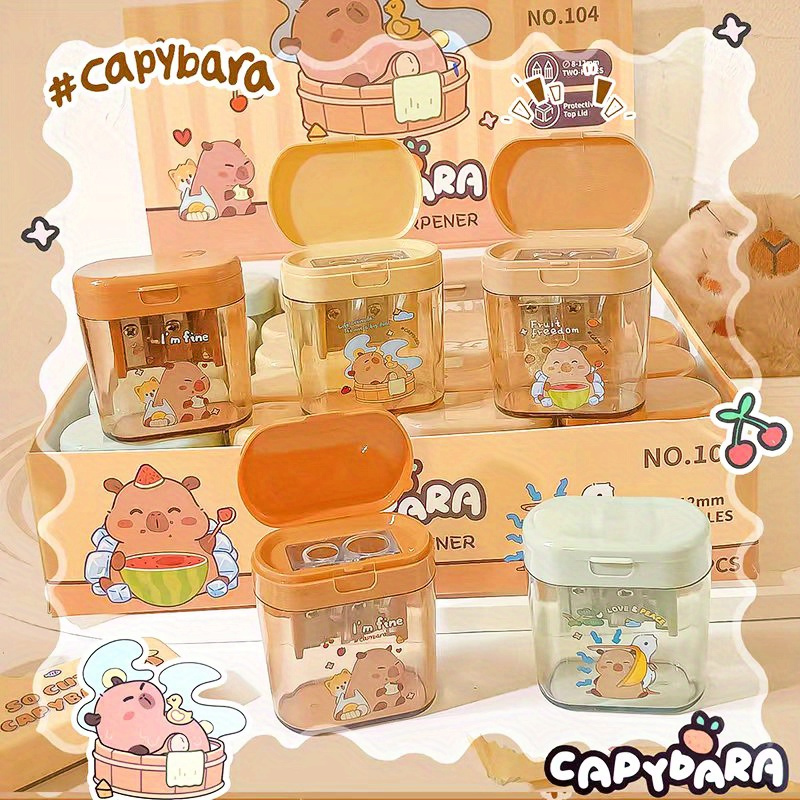 

Office Supplies, School Equipment, Stationery, School Supplies, Cute Capybara Pencil Sharpener