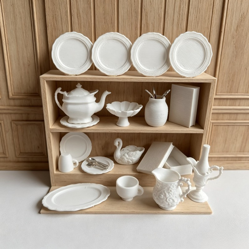 TEMU Set da 25 pezzi/Serie di ornamenti in miniatura in stile per decorazioni per la casa, ornamenti con pellicola , fai da te dipinti a , adatti per