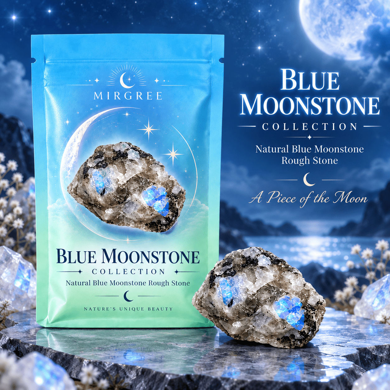 TEMU Flash Rough Stone, Unique Citrine Rock Specimen, Iridescent Blue Glow Collection, Mineral Display Stone, Nature Inspired Gift