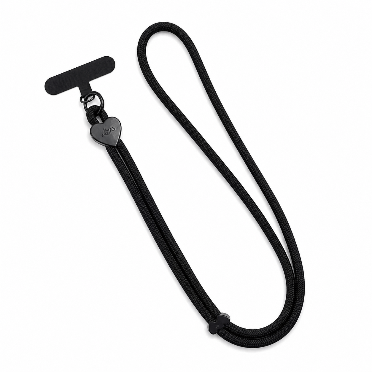 TEMU 1pc - Optional Heart Love Adjustable Phone Lanyard, Long Crossbody Neck Strap, Sweet Heart-shaped Adjustable Buckle, Anti-loss Phone Strap,