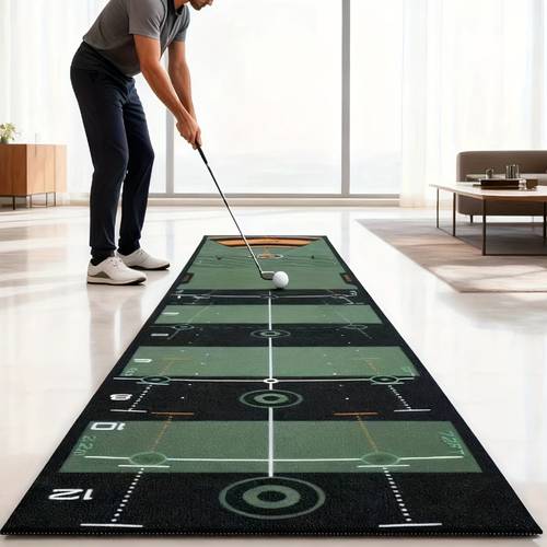 1pc golf putting practice mat in color realistic simulation visual markers for putting posture swing and eye professional training tool for and mental positioning