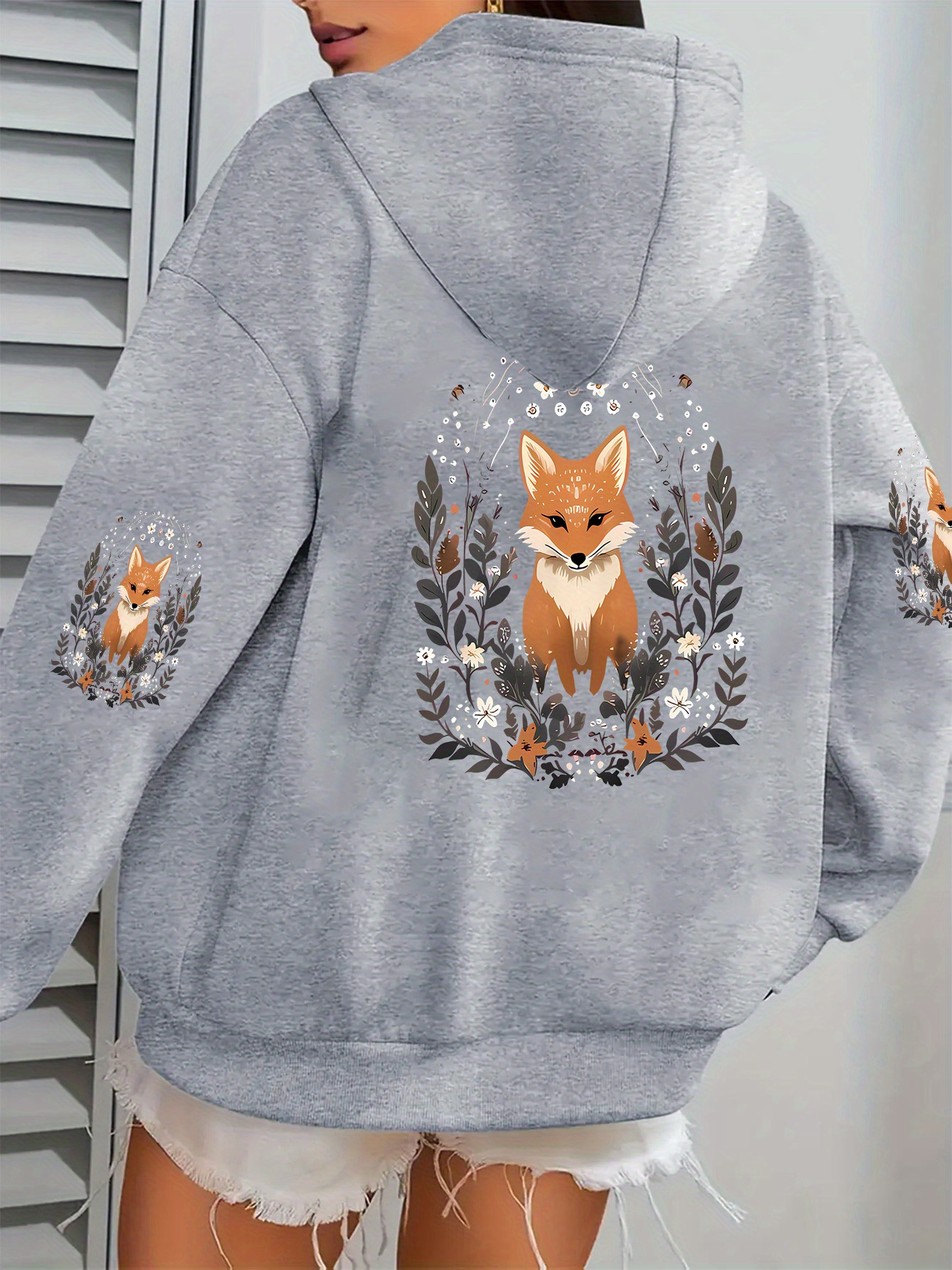 floral hoodie sold on Temu United States