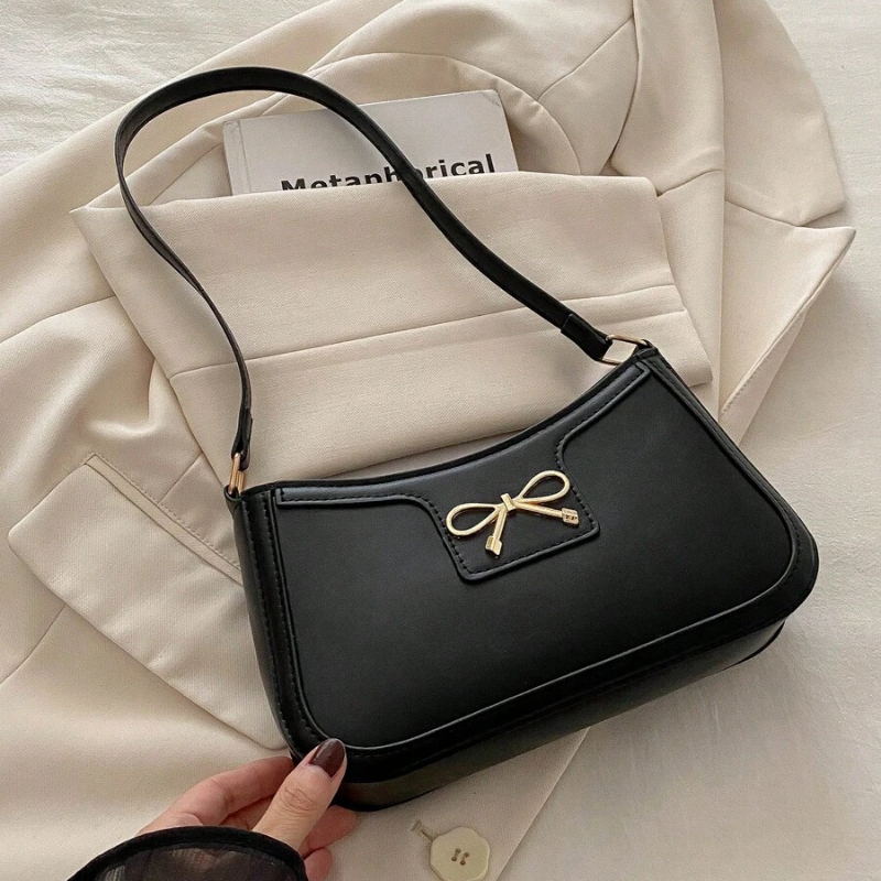 TEMU Women's Shoulder Bag, 2026 Underarm Baguette Bag, Korean Trendy Crossbody Handbag Women, Lightweight Versatile Purse