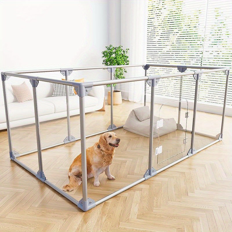 xl acrylic dog playpen whelping box open crate pet clear fence