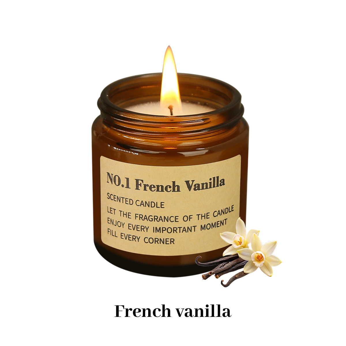 Image of 3.5oz(about 100g) Home Candle Natural Essential Oil Autumn And Decor Candle Women's Gift Scent Long-lasting Soy Wax Halloween Christmas Party Souvenir