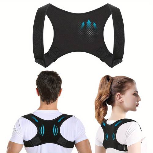 unisex verstellbarer haltungskorrektor rückenstütze – atmungsaktiv, rutschfest, ergonomische unterstützung für verbesserte haltung, für sitzen, stehen reisen, stilvolles design, bequeme passform
