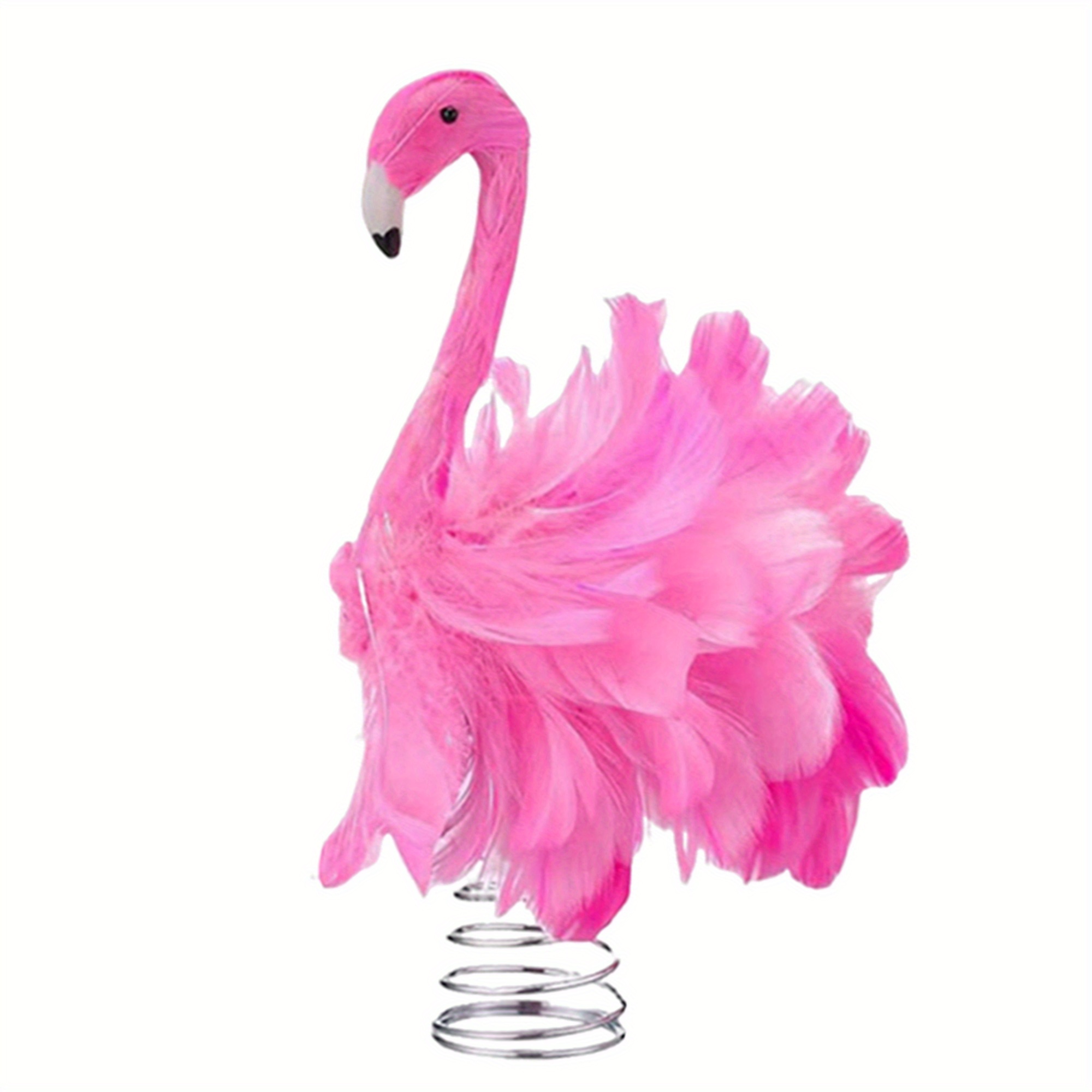  christmas tree topper plastic feathered holiday decoration no battery needed for indoor outdoor festive decor