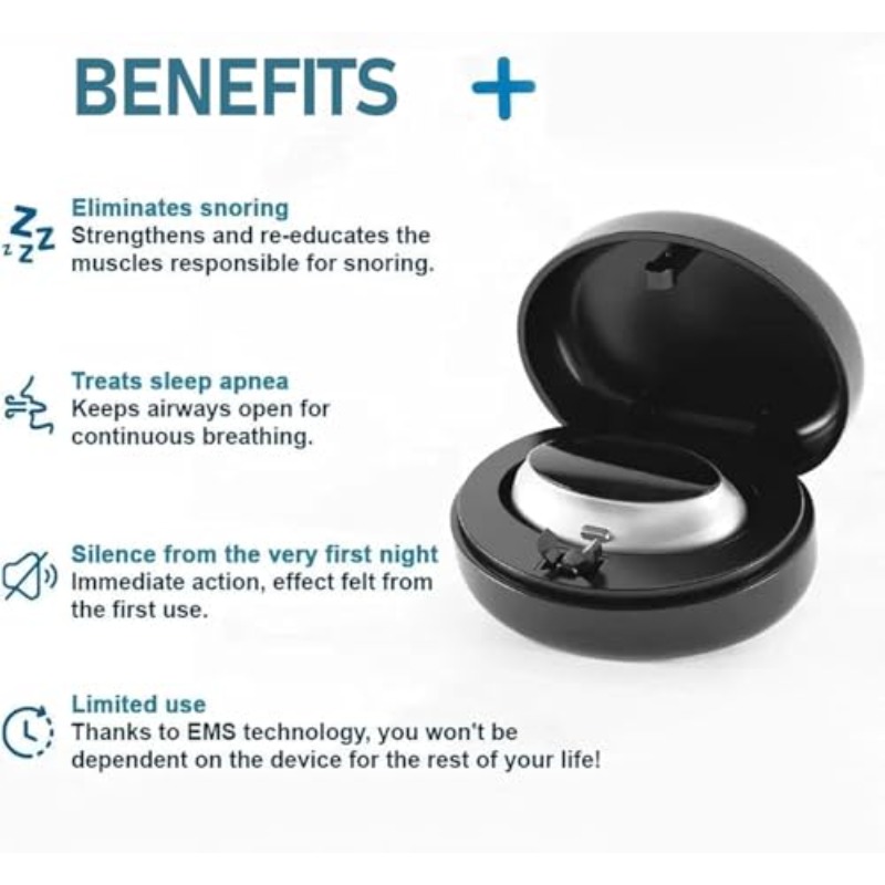 Jeremytis Z3 Pro Anti-Snoring Device - Smart 3-Speed Adjustable CPAP, Portable Anti Snore Machine with Instant, Comfortable & Side-Effect-Free Sleep Aid for Men &, Travel-Friendly Snore Solution