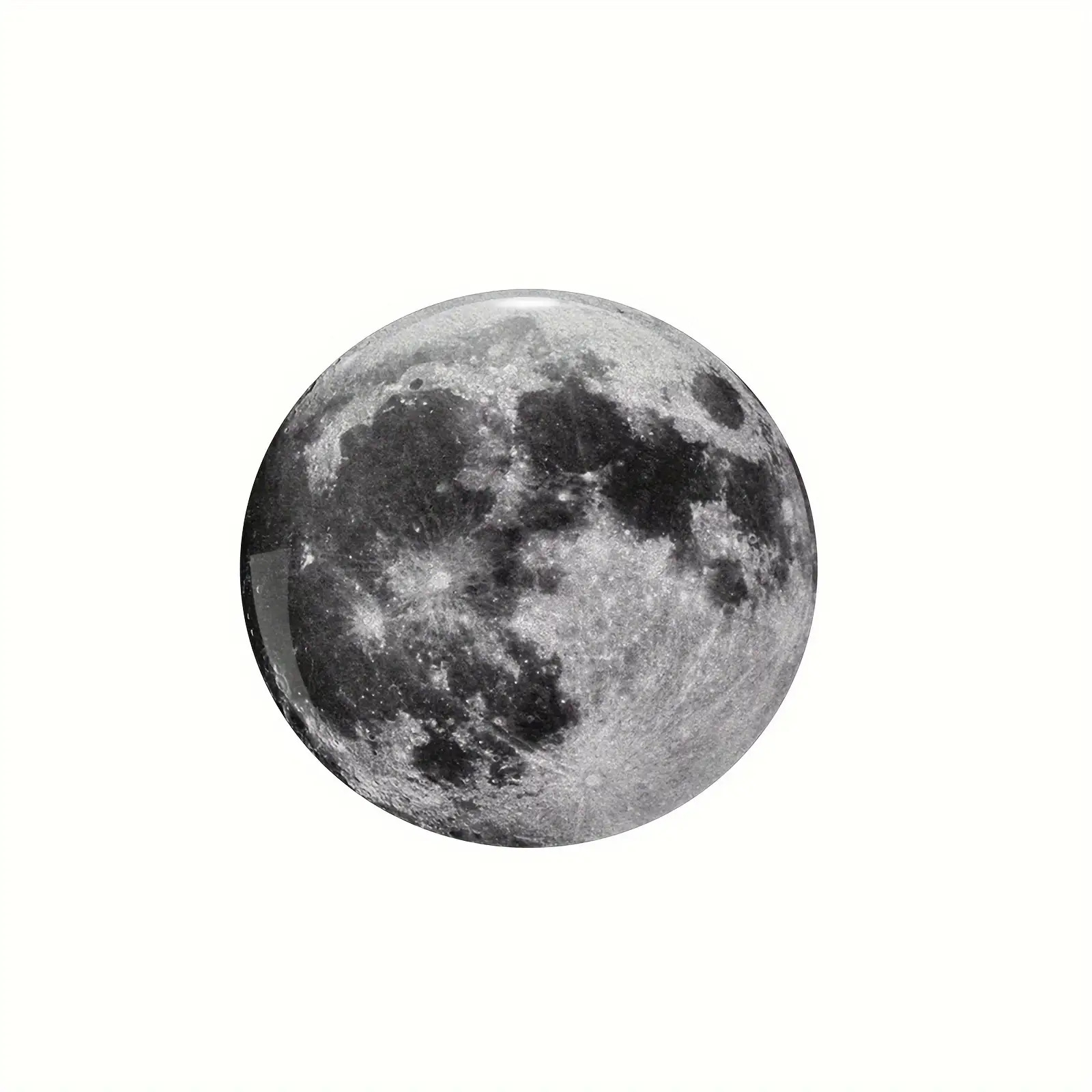 1pc Moon Badge With Meteor Detail - Durable Plastic For Backpacks, Hats, Clothing, , , Astronomy Enthusiasts, Hat Additions, Fun Additions, High-quality Additions, Decoration