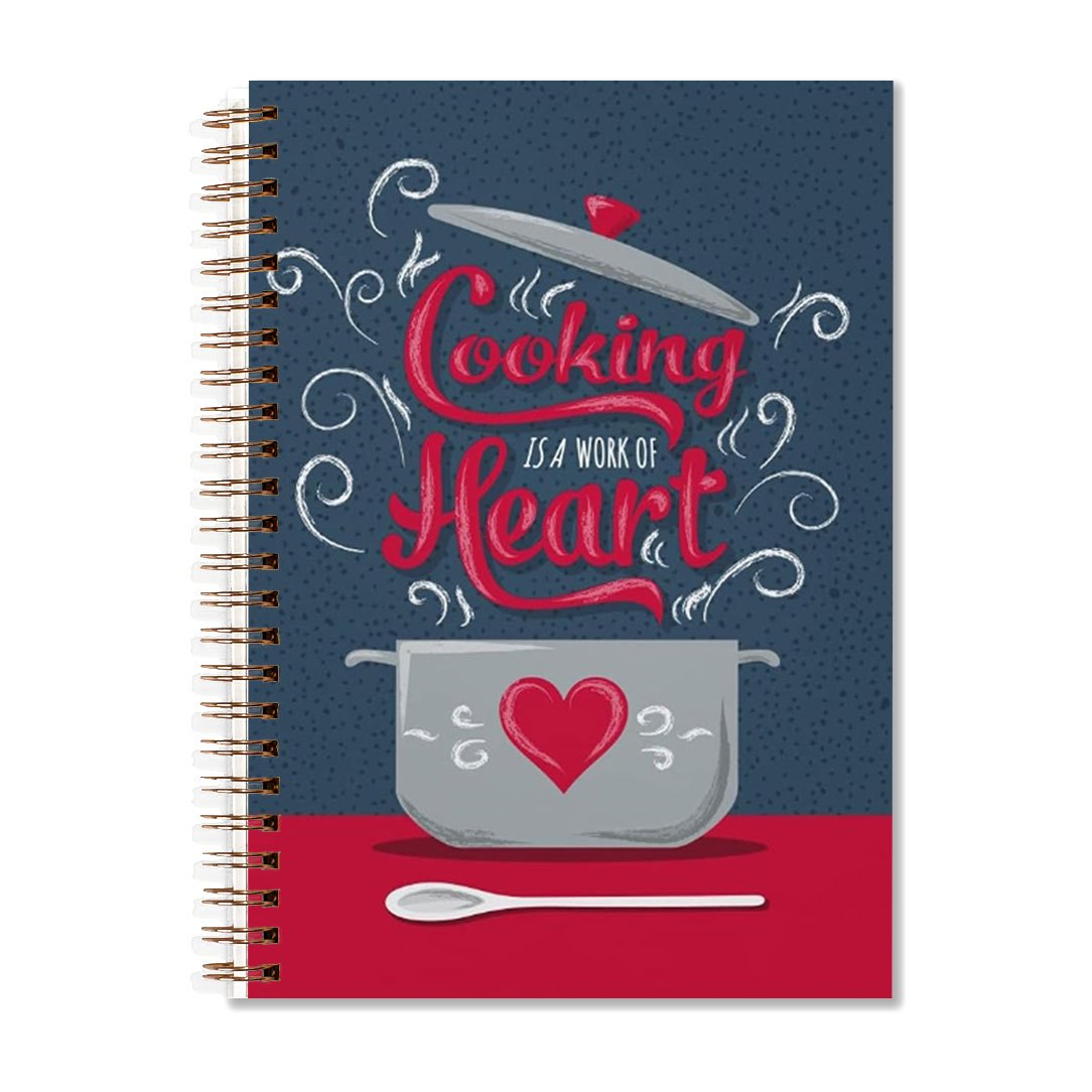 

1pc "cooking Is A " Blue Notebook - 5.5x8.3in With 50 Pages, Dotted Lines, Paper Material - Ideal Gift For , Or School Supplies