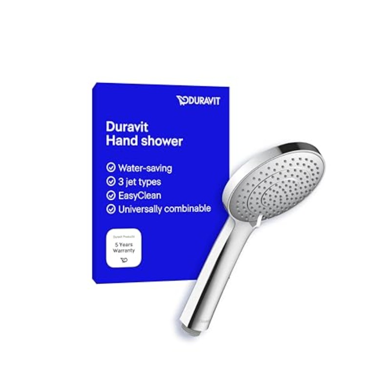 Universal Handheld Shower Head with 3 Jet Types