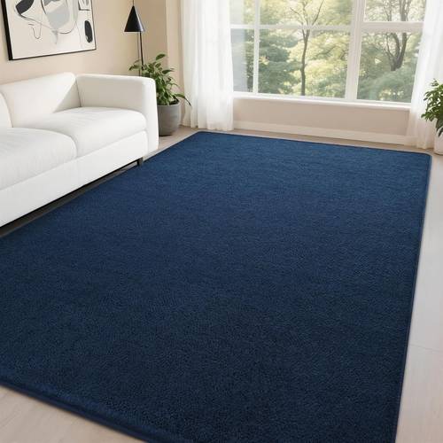 modern solid color low pile carpet non slip machine washable ultra soft area rug suitable for dorm living room bedroom tpr size options