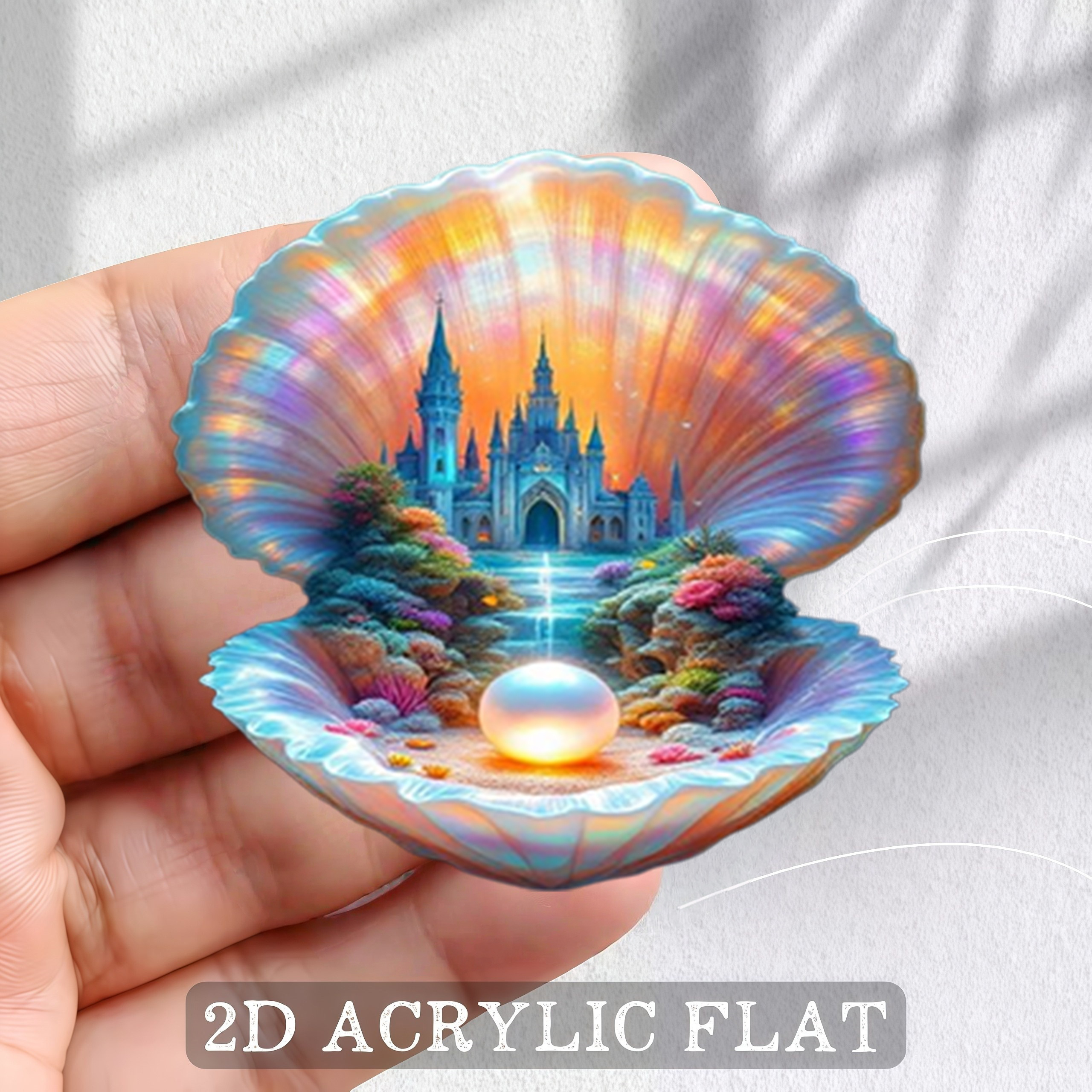 TEMU 1pc 2d Flat Printed Refrigerator Magnet Decorative Sticker, Refrigerator Magnet, Bright And Long-, Stable Adsorption And Not Easy To Fall Off,