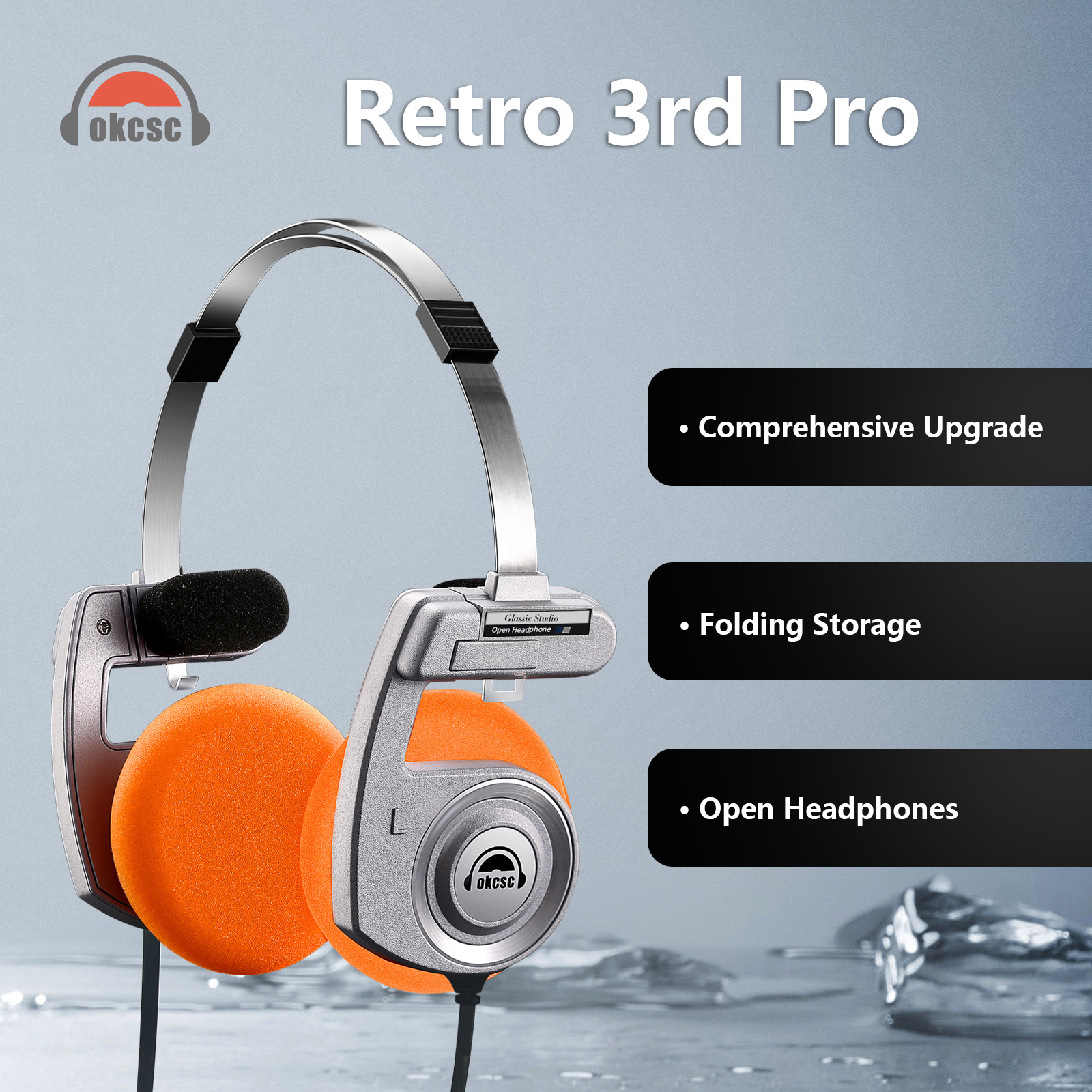 retro 3 pro wired headphones open back hi fi stereo - Temu Bahrain