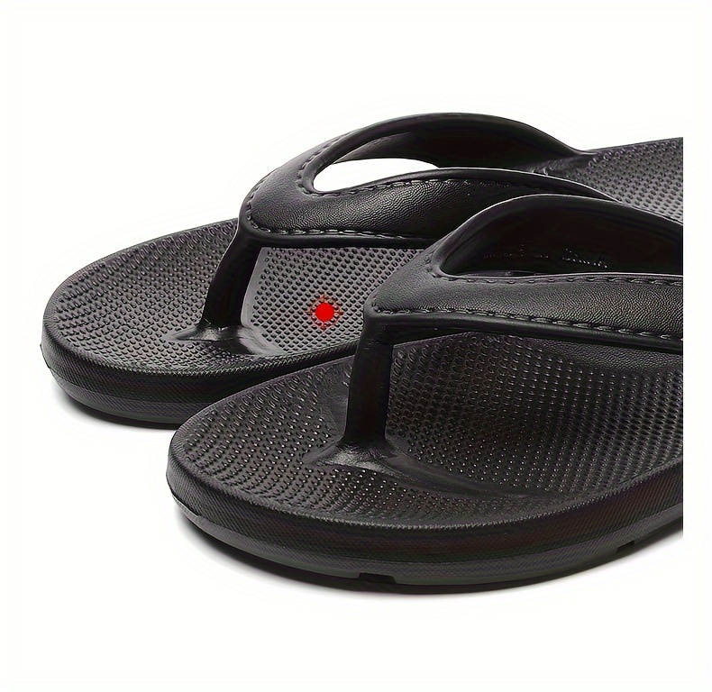   womens elegant arched support flip flops with eva soft cushion non slip arch support shoes machine washable durable   for   black white casual semi formal wear comfortable indoor outdoor shoes Product details 2