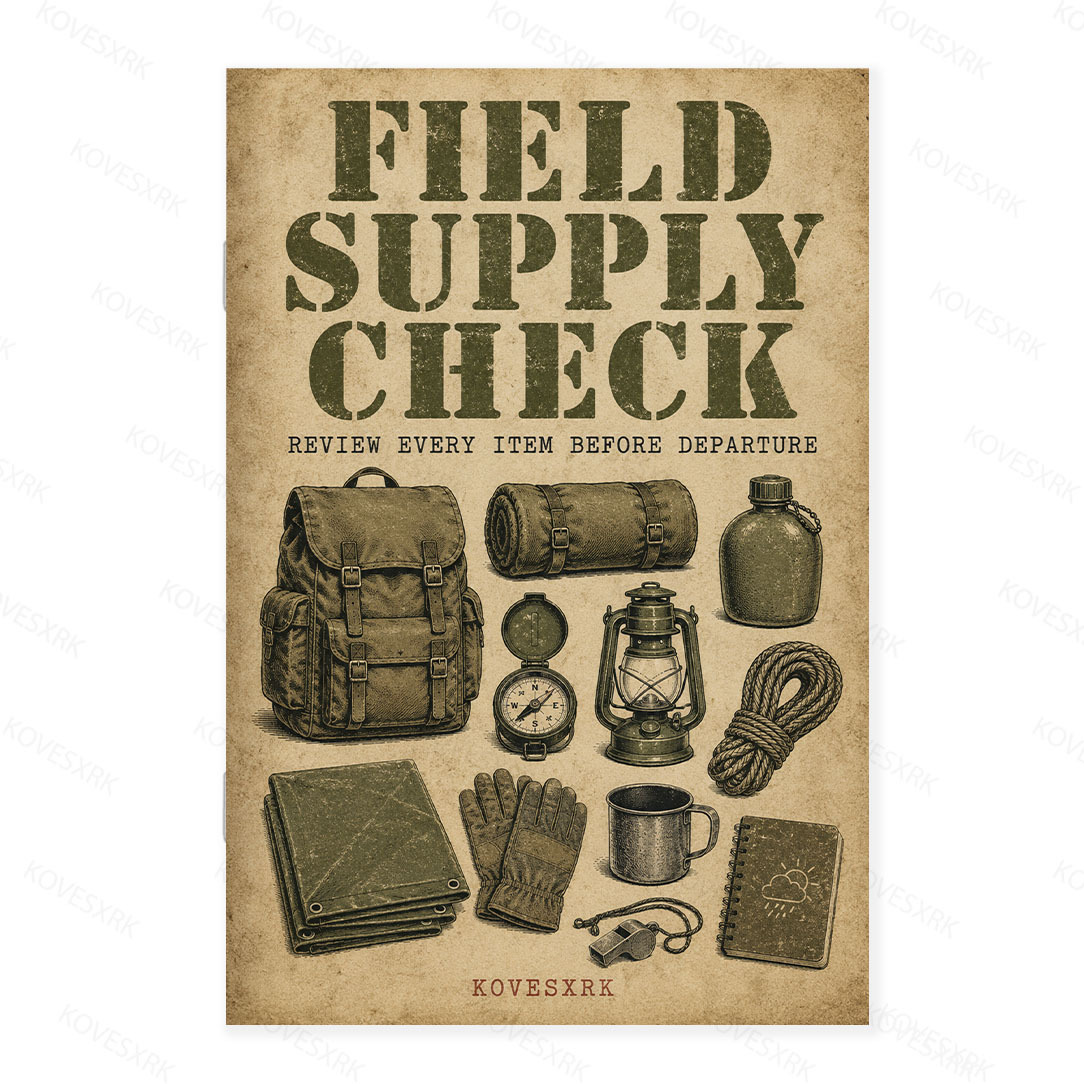 TEMU 1pc Manual | 5.5 X 8.3 Inches | Visual Content Of Tools, Environment, Plans | Helps Users Planning In Various Outdoor | Suitable For Camping,