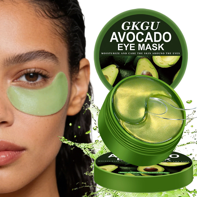 Image of 60pcs Gkgu Acid And Avocado Eye Mask, Tighten The Skin Around , The , Fade The Dark Circles, Skin, Eye Care | Eye Facial Mask | Moisturizing Eye Mask | Exquisite Gifts