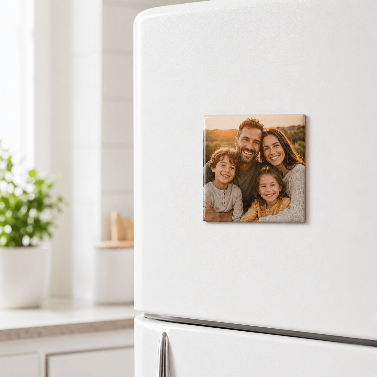32pcs Custom Square Photo Magnets for Refrigerator Decor