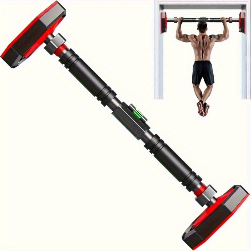 Door Passage Pull Rod - Stainless Steel for Strength Training Without Drilling, Adjustable Height for Home Gym Equipment