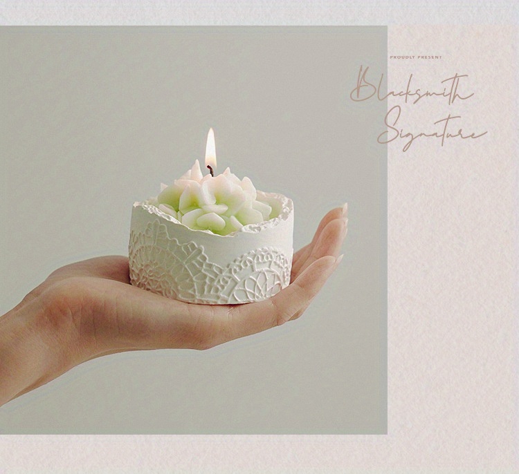 Candle in a Hydrangea Cup, Perfect for Women'S Day, Serves As a Fragrant Decorative Piece And Makes an Excellent Birthday Gift, Ideal for Celebrations And Gatherings