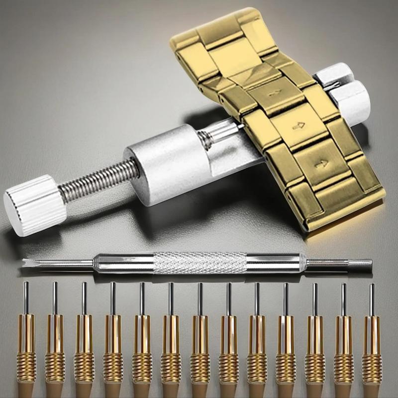 E-shop Uhrenarmband Werkzeugset, Uhrenarmband Werkzeug, Uhrenarmband Verbindungsstift Einstellbarer Entferner, Federstift Werkzeug, Ersatznadeln,