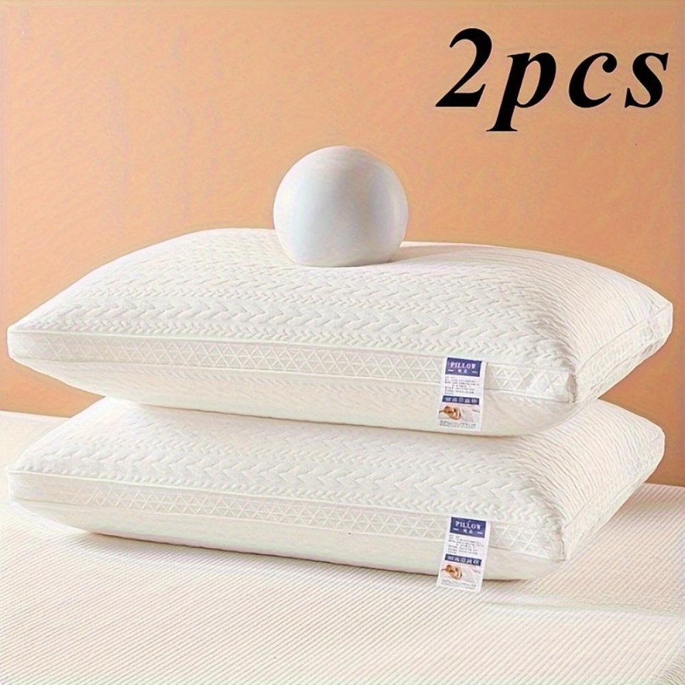 TEMU 2pcs - Suitable For All , Featuring Soft And Comfortable Filling, Washable Pillowcases, And Designed For Versatile Use By Adults