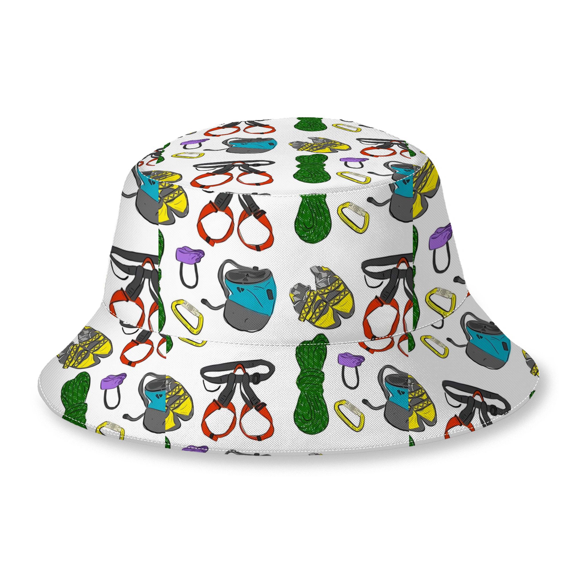 item picture bucket hat 1pc rock climbing equipment pattern mens fashion novelty printed pattern lightweight breathable for outdoor   wear