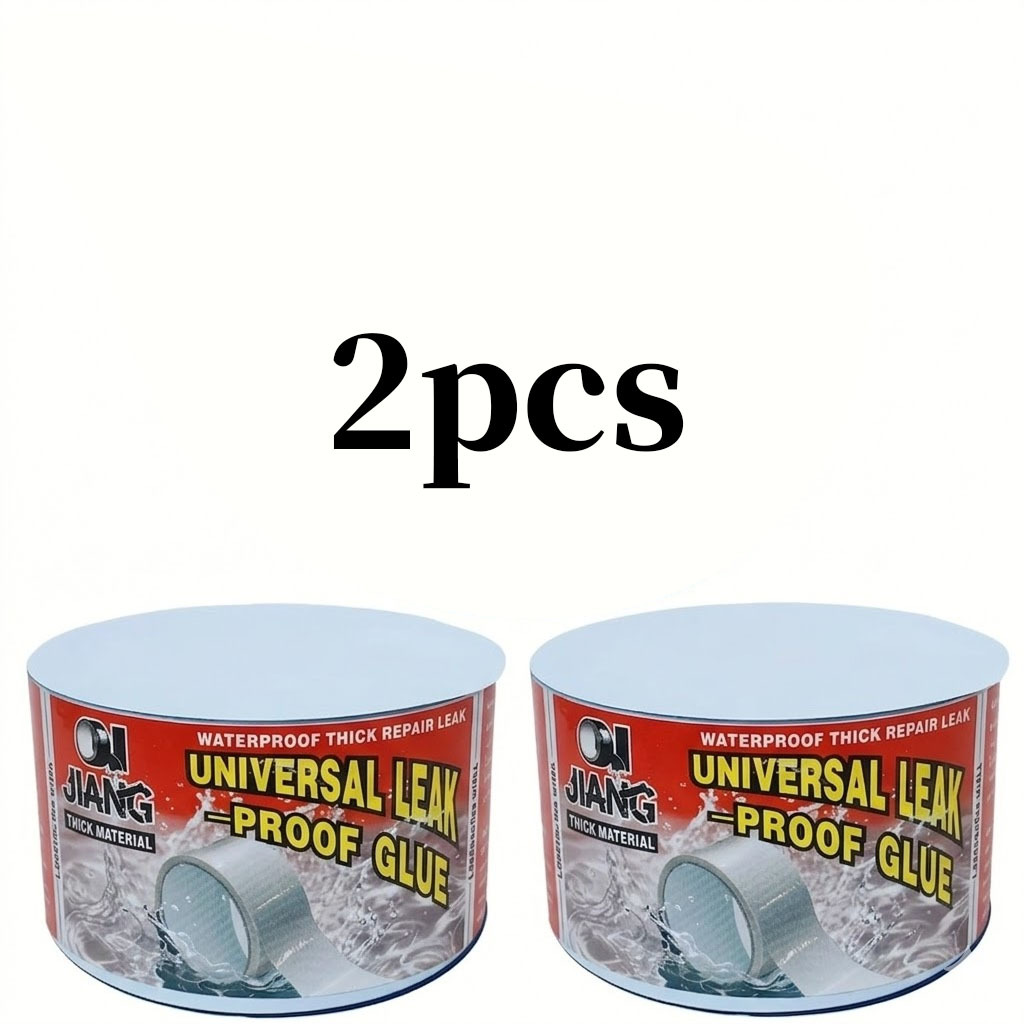TEMU 2-roll Pack 400% Upgraded Reinforced Waterproof Tape - High-quality Rubber Material, Suitable For Indoor And Outdoor Use, Ideal For Homes, Rvs,