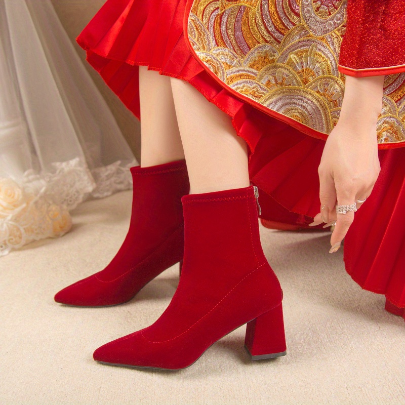 Womens Boots Red Boots Block Heel STEVE MADDEN Shoes Red Leather