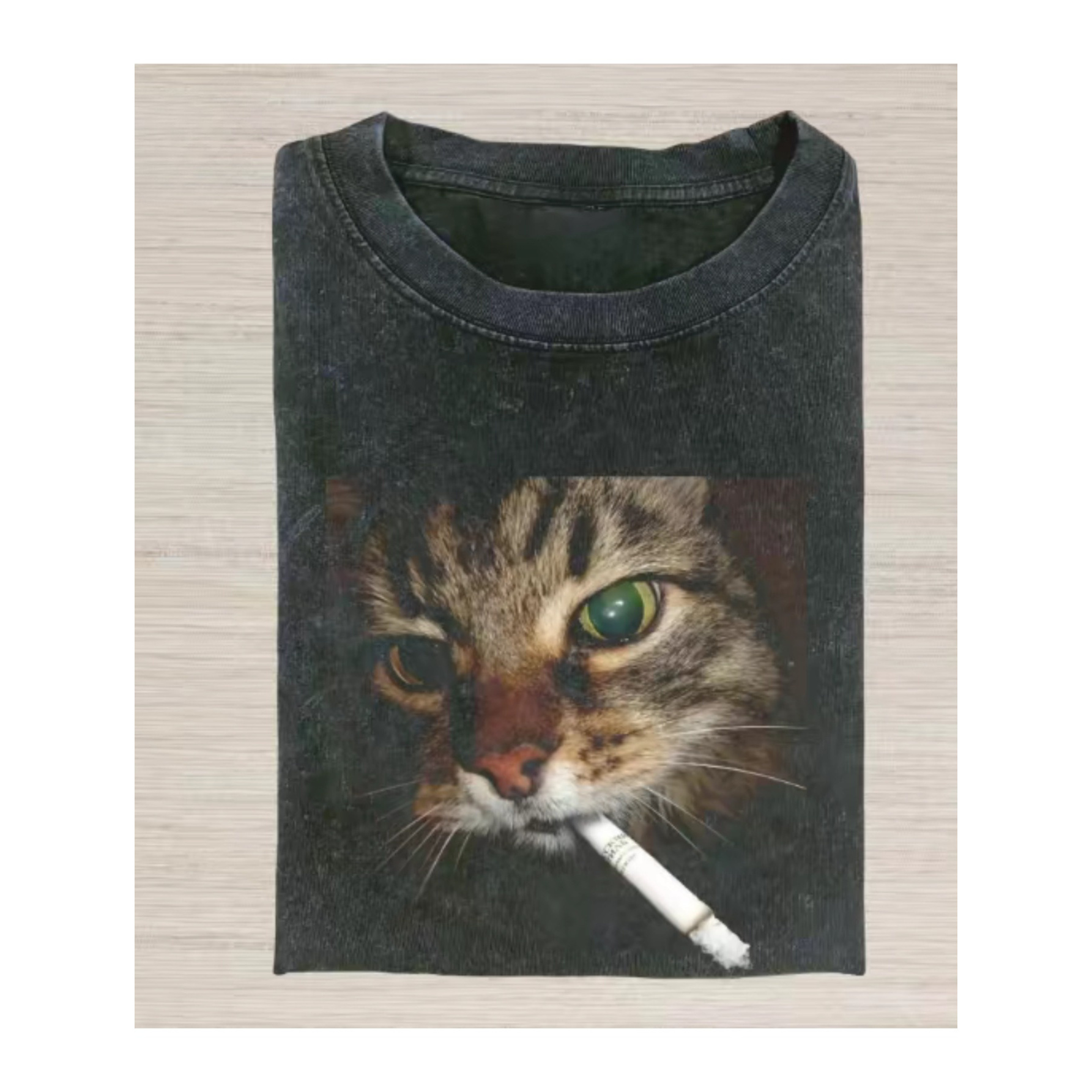 cat smoking cigarette shirt vintage cat smoking graphic t-shirt