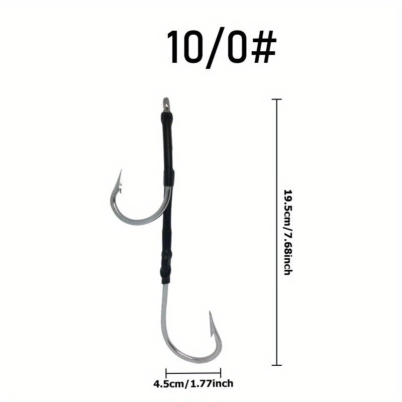 1pc Reverse Stainless Steel Fishing Hook Saltwater