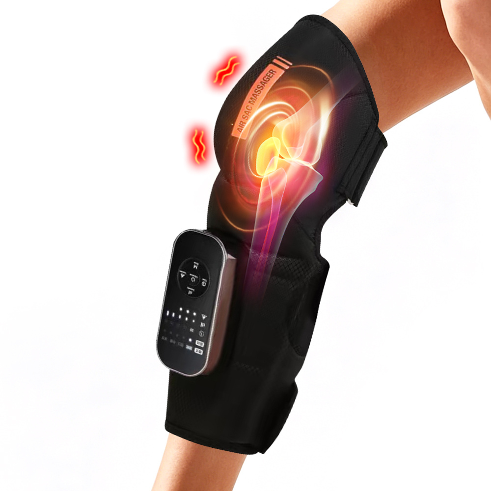 Image of 2-in-1 Knee And Calf Leg Massager With Heat, Air Compression, Lcd Display, Adjustable Massage & Temperature Settings