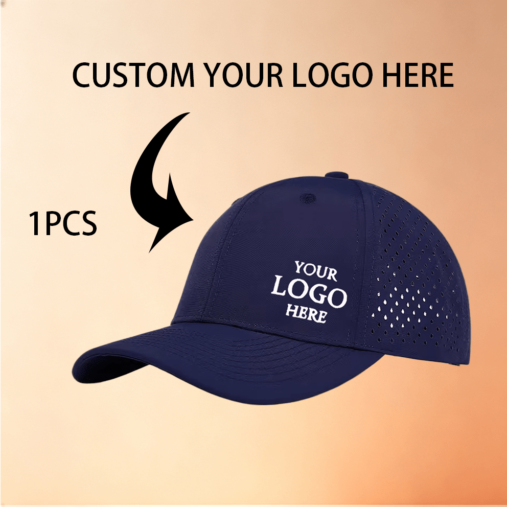 TEMU 1pc Customizable Six-panel Quick-dry Breathable Mesh Baseball . Custom Logo, Diy Personalized Logo/photo/text. Six-panel Baseball Available In
